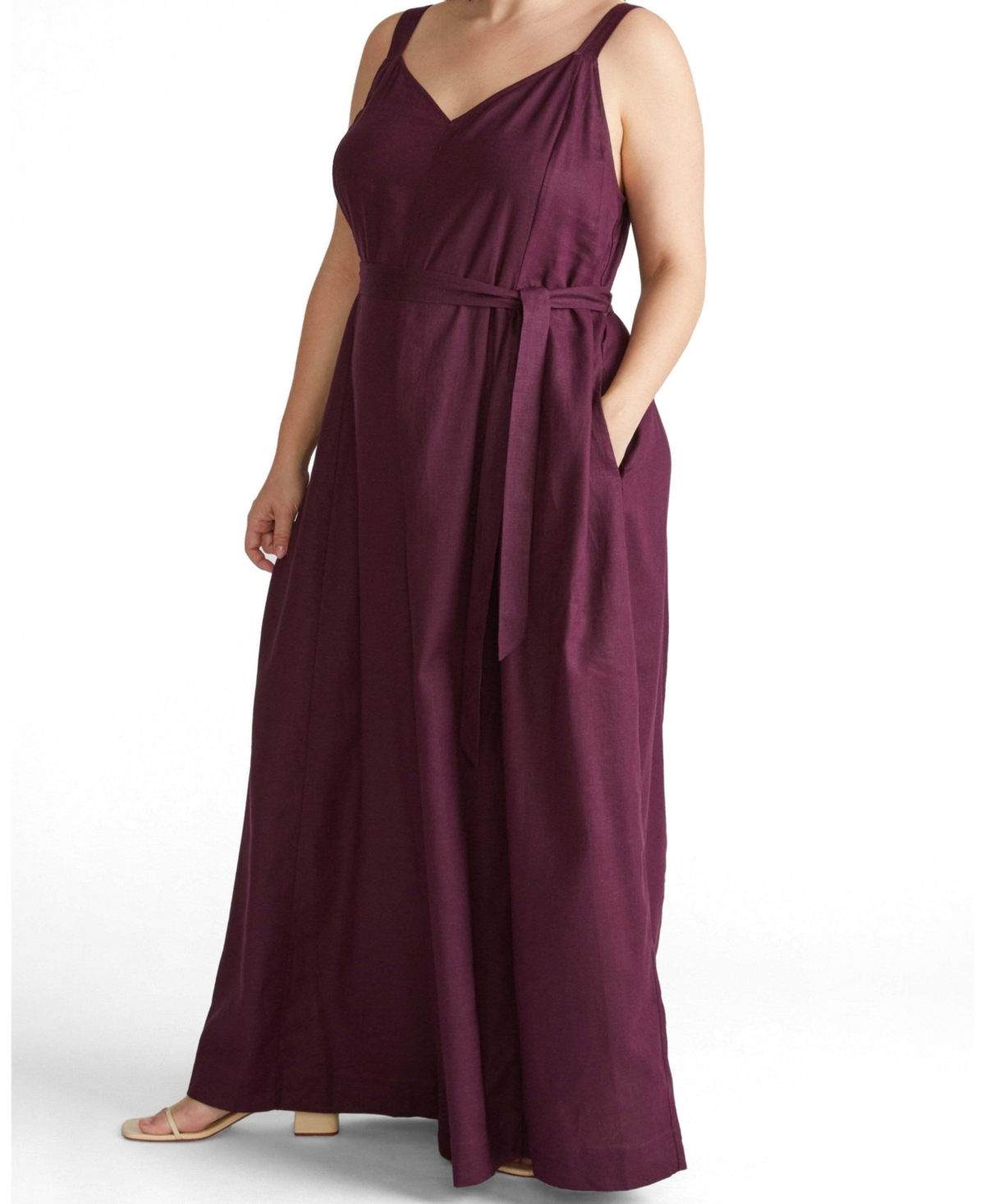 Universal Standard Plus Promenade Linen Jumpsuit