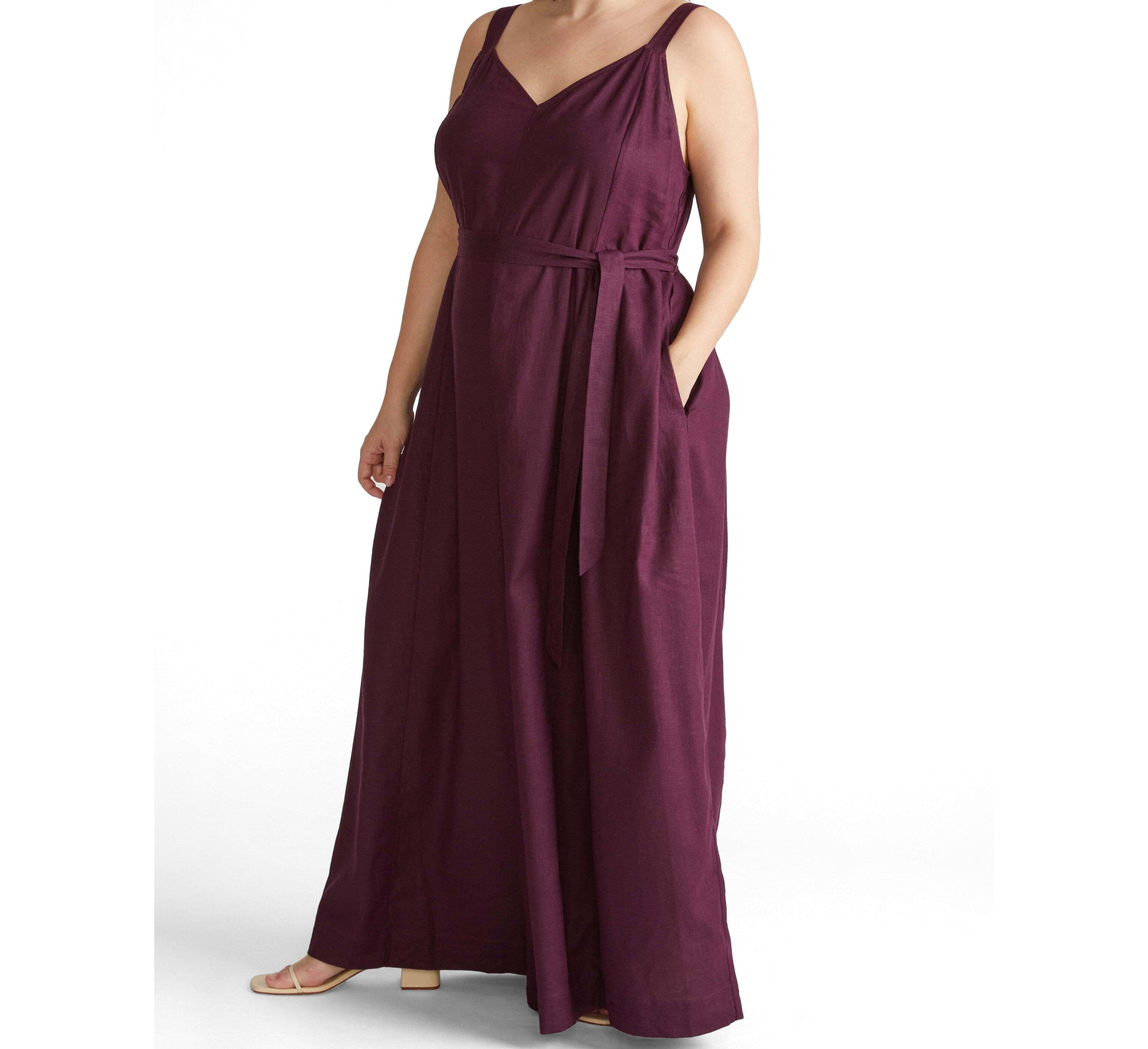 Universal Standard Plus Promenade Linen Jumpsuit