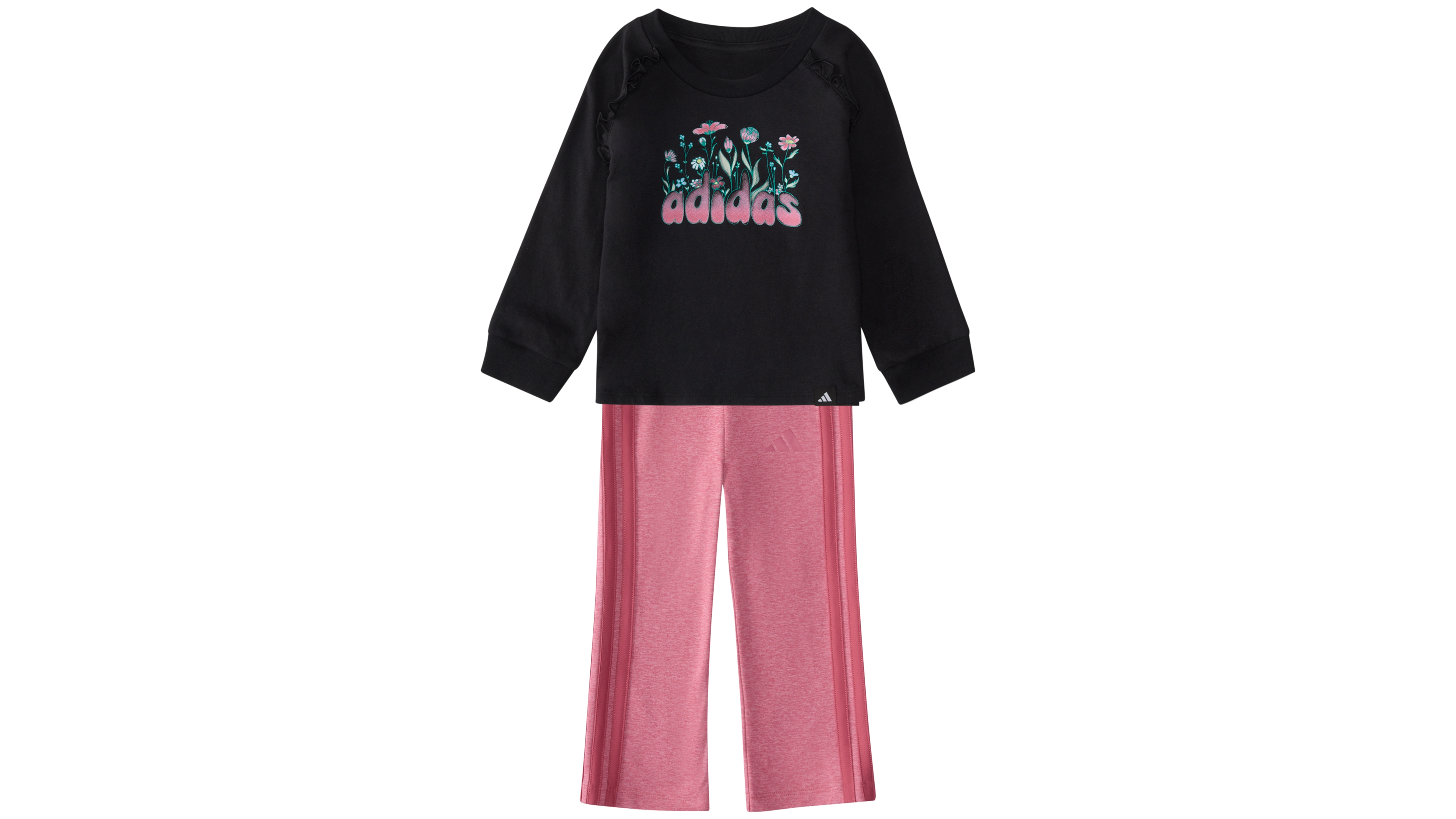 adidas Baby Girls' Long-Sleeve Top and Pants