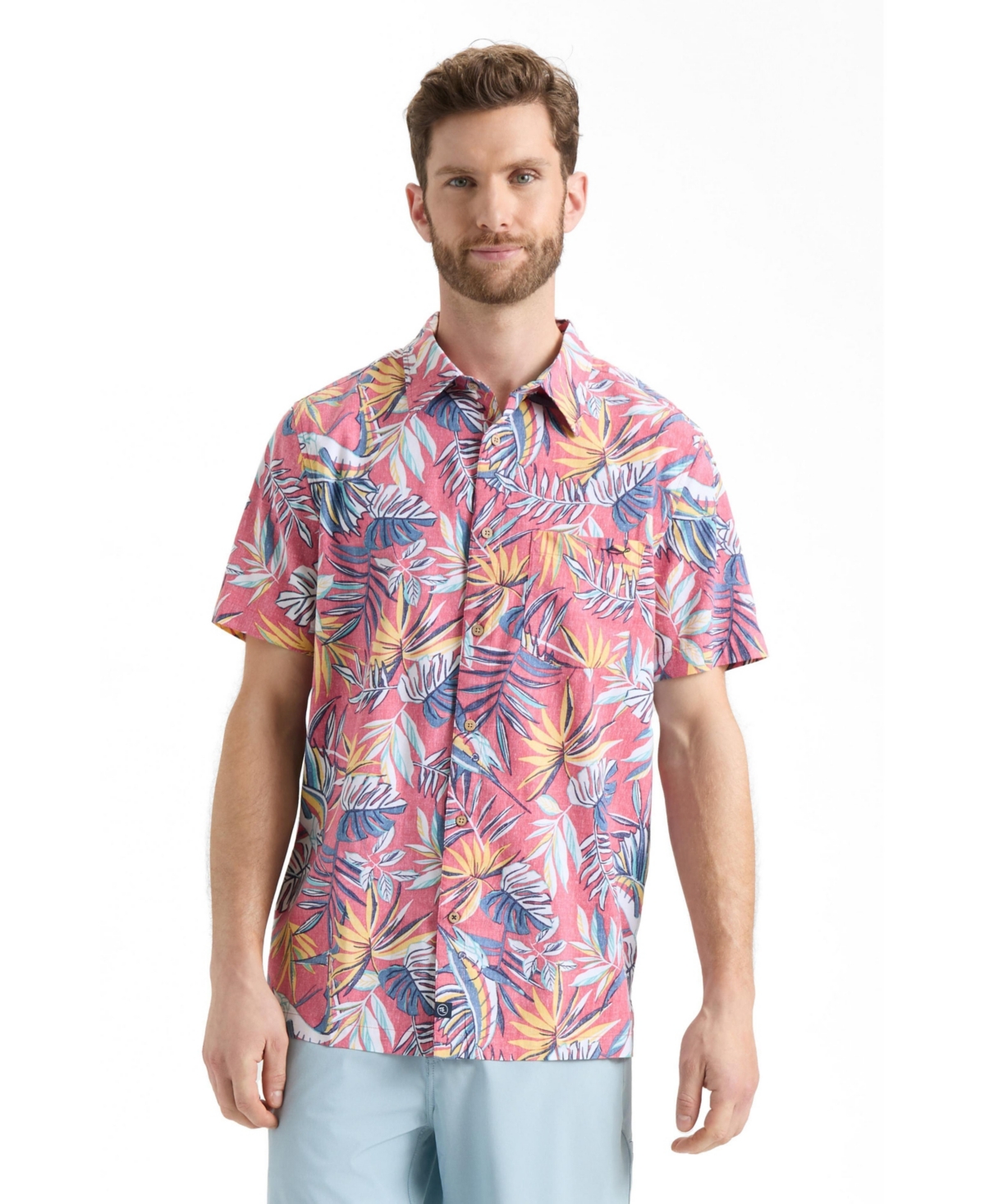 Salt Life Men's Lush Canopy Short Sleeve Button Down