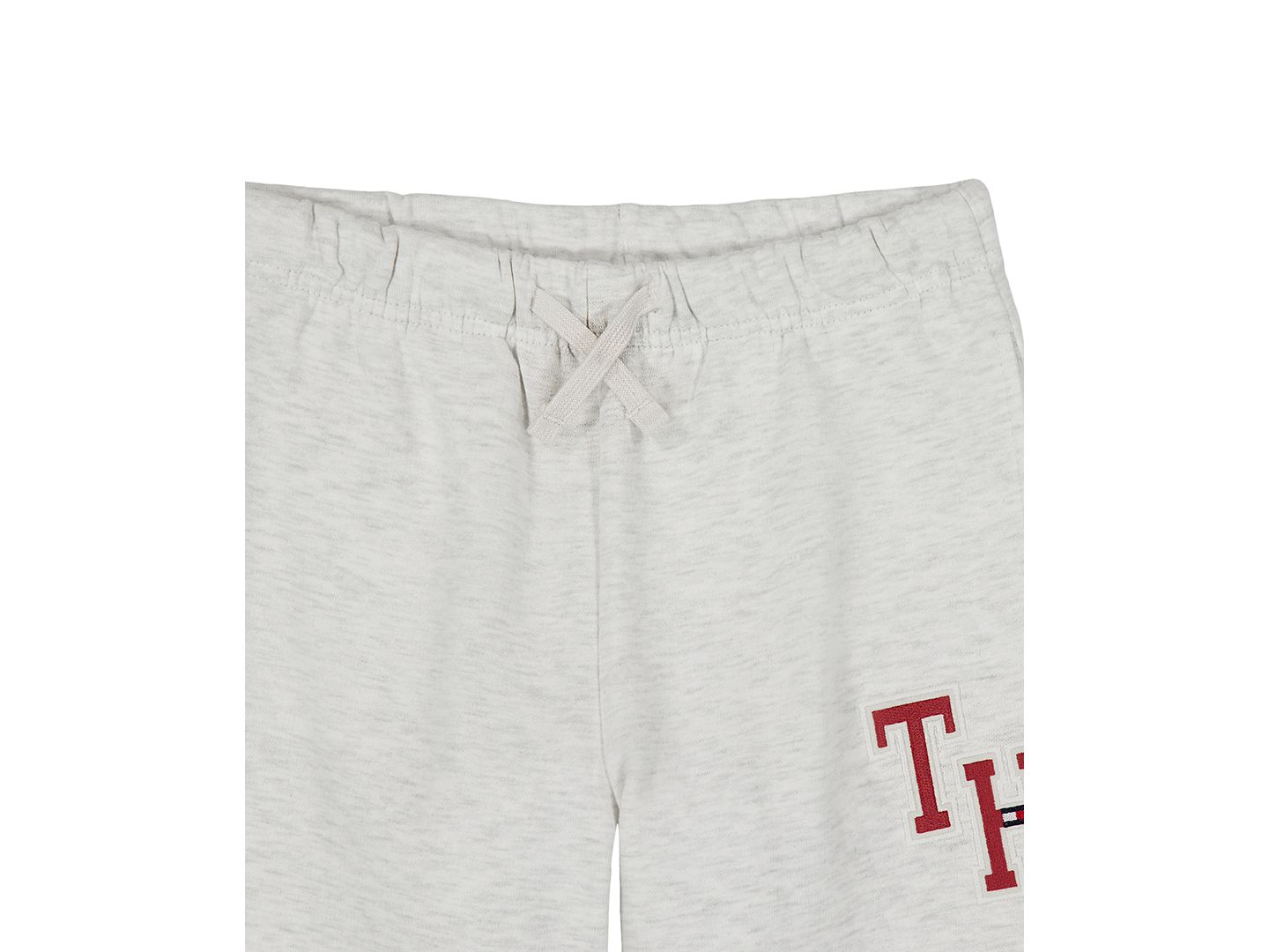 Брюки Tommy Hilfiger Monogram Embroidery для девочек, цвет: Овсяный меланжевый — фото 4
