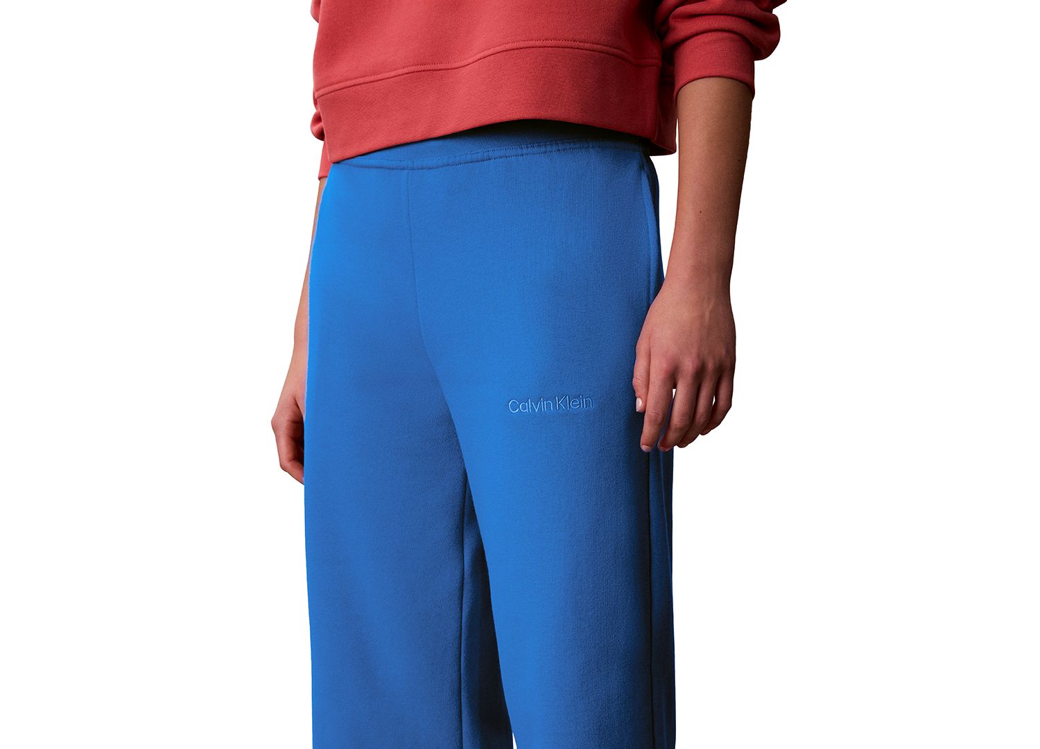 Women's Cropped Wide-Leg Sweatpants