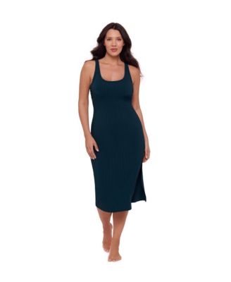 Women's Rib Swimsuit Coverup Dress
