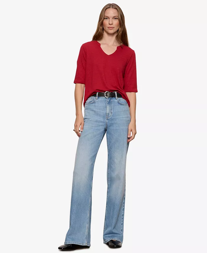 Women's Dolce Notch-Neck T-Shirt - thumbnail 2