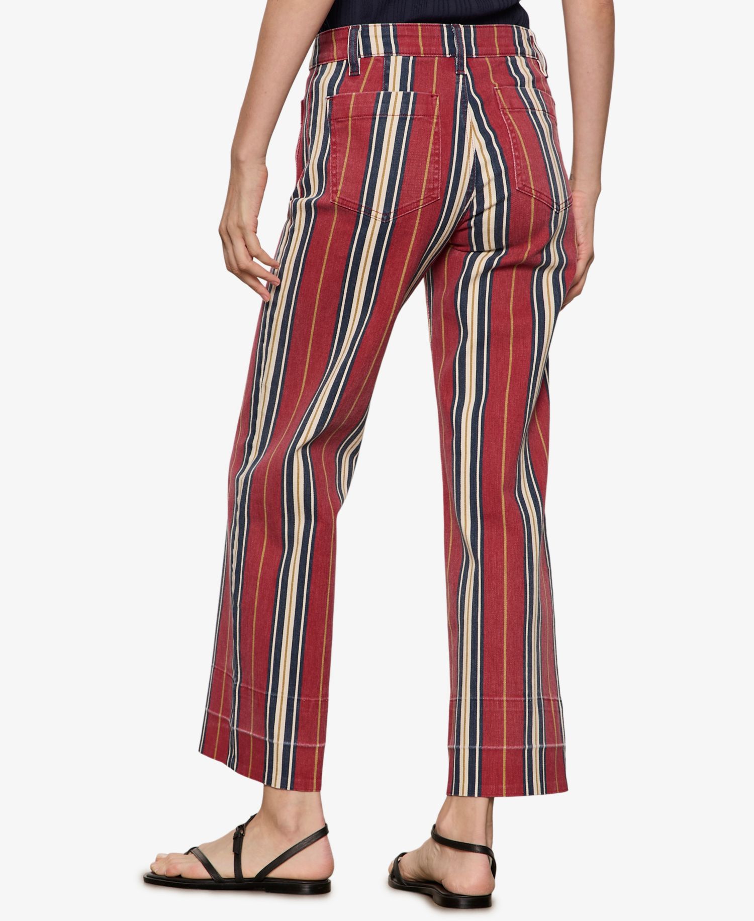 Petite Mid-Rise Wide-Leg Stretch Jeans