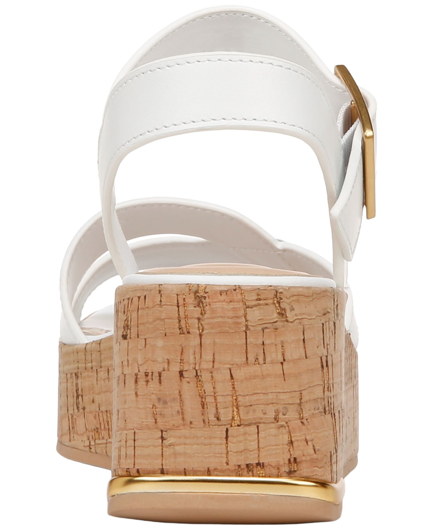 Женские сандалии Franco Sarto Tilly Square Toe Strappy, цвет: Белый кожаный — фото 3