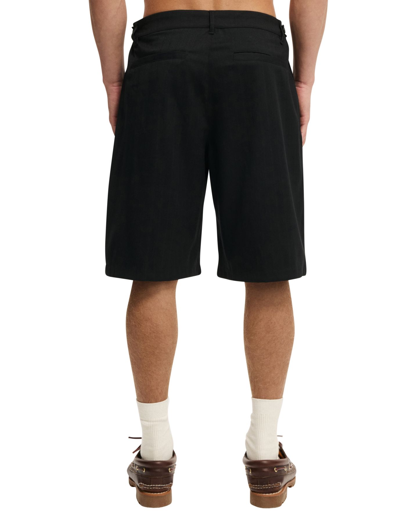 Мужские шорты COTTON ON 9" Super Baggy Pleated, цвет: Чёрный — фото 4