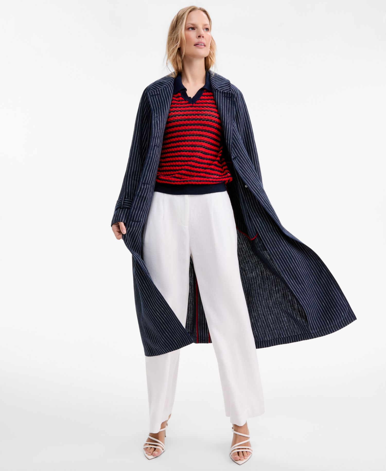 Women's High-Waisted Wide-Leg Tailored Pants