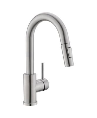 Sink Faucet, Brushed Nickel Kitchen Faucets with Pull Down Sprayer, Bathroom Sink Faucets Mini Bar Prep Faucet