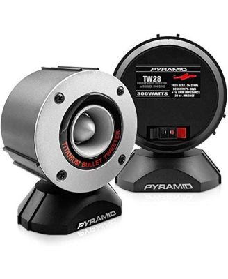 Pyle TW28 300W 3.75" Aluminum Bullet Horn Super Tweeter with 1" Titanium Dome
