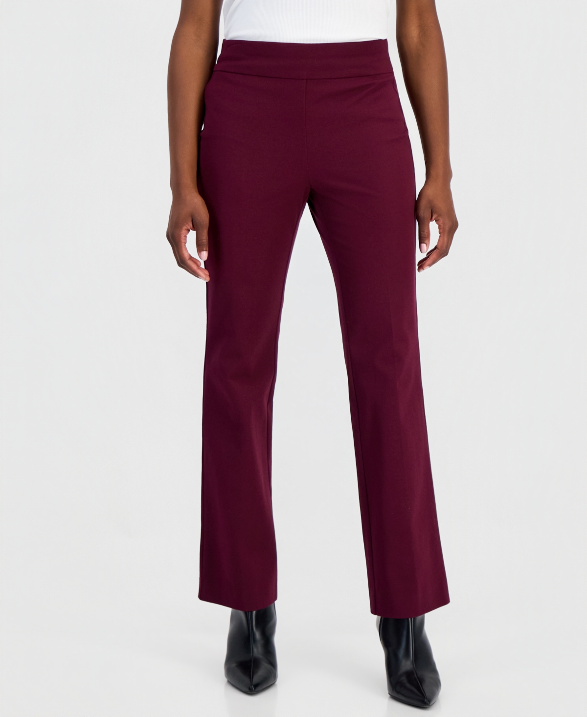 I.n.c. International Concepts Petite Incredible Stretch Pull-On Bootcut Pants, Macy's Exclusive