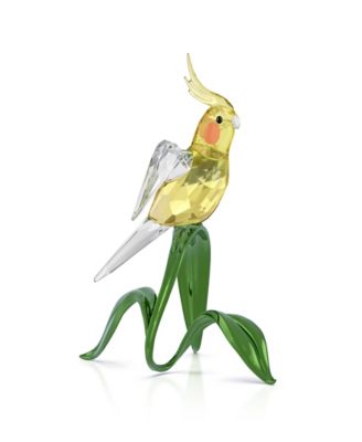 Idyllia Cockatiel Crystal Figurine