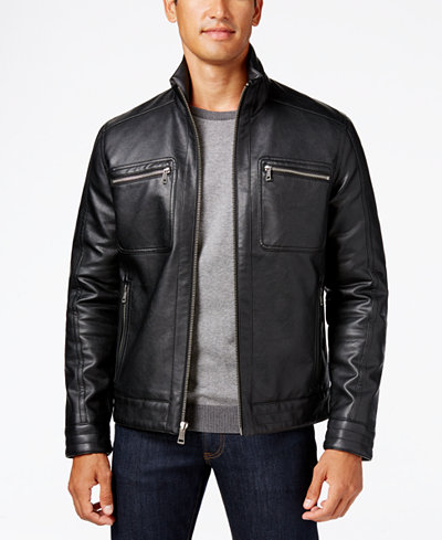 Cole Haan Faux-Leather Jacket
