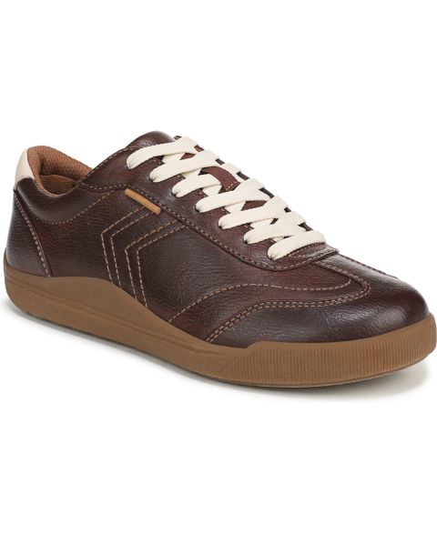 Женские кроссовки Dr. Scholl's Be True Court Inspired Lace Up, цвет: Каштаново-рыжий коричневая искусственная кожа