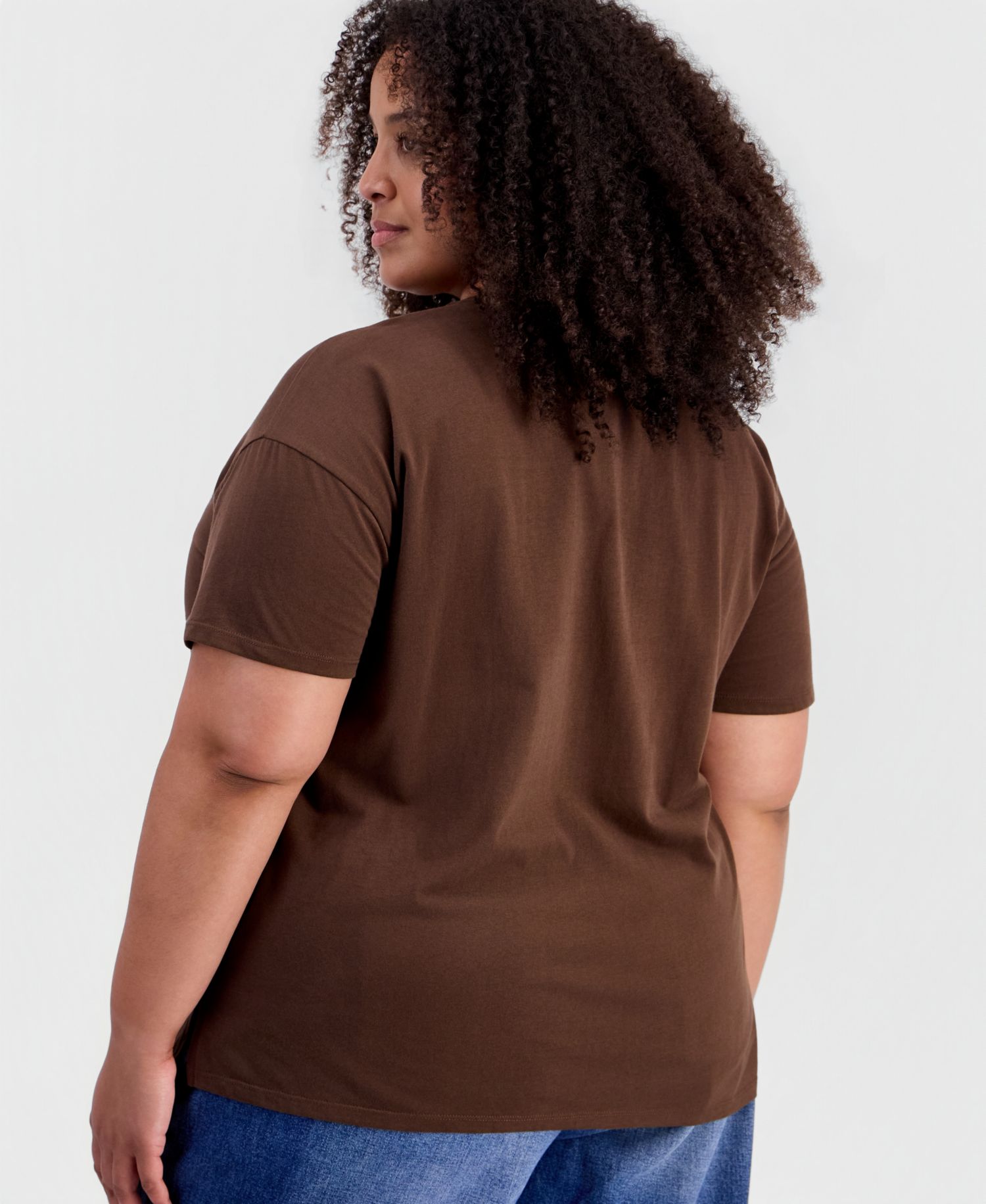 Plus Size Landscape Graphic Tee Relaxed-Fit Top