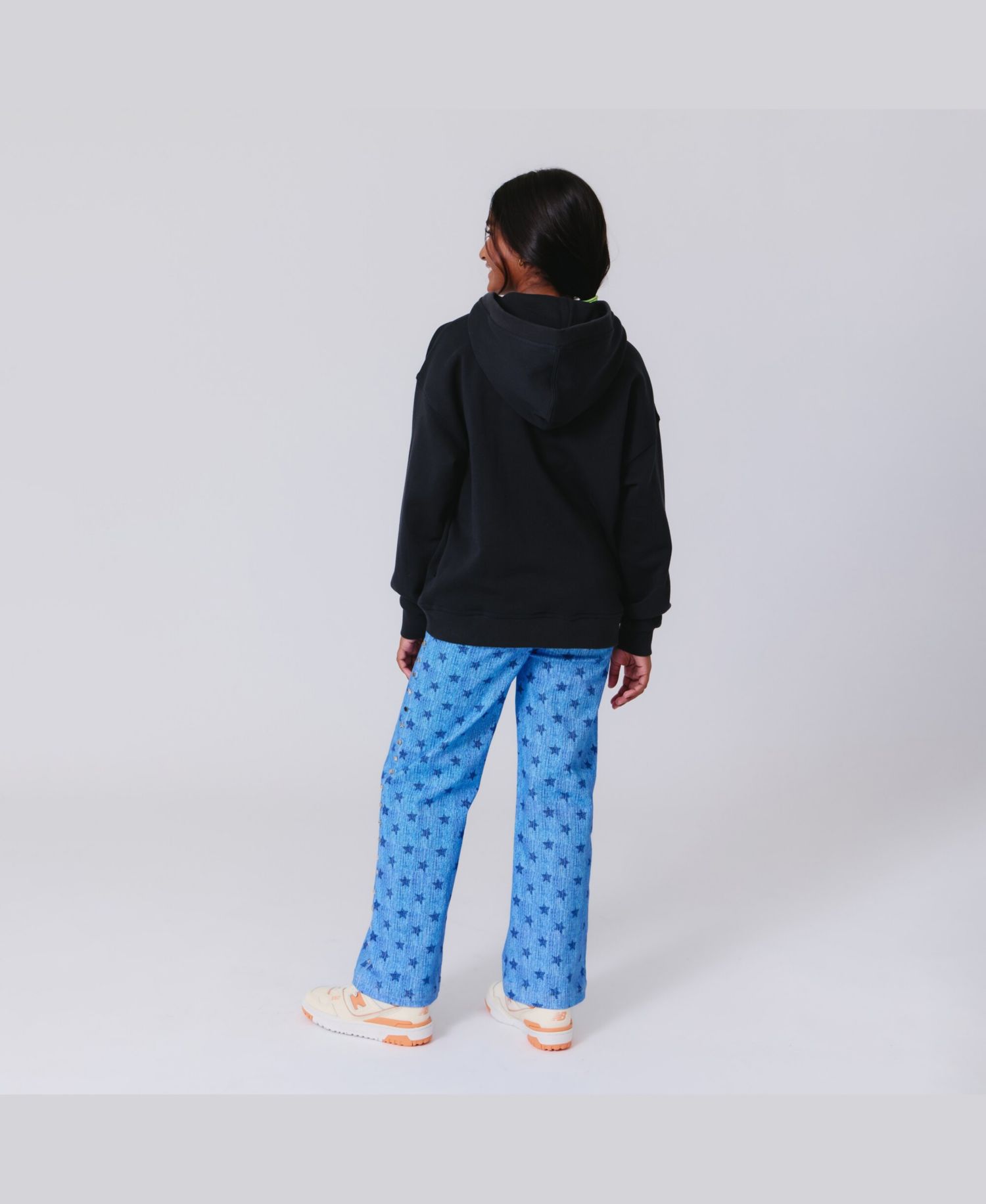 Big Boys and Girls Black New York Knicks Technicolor Hoodie