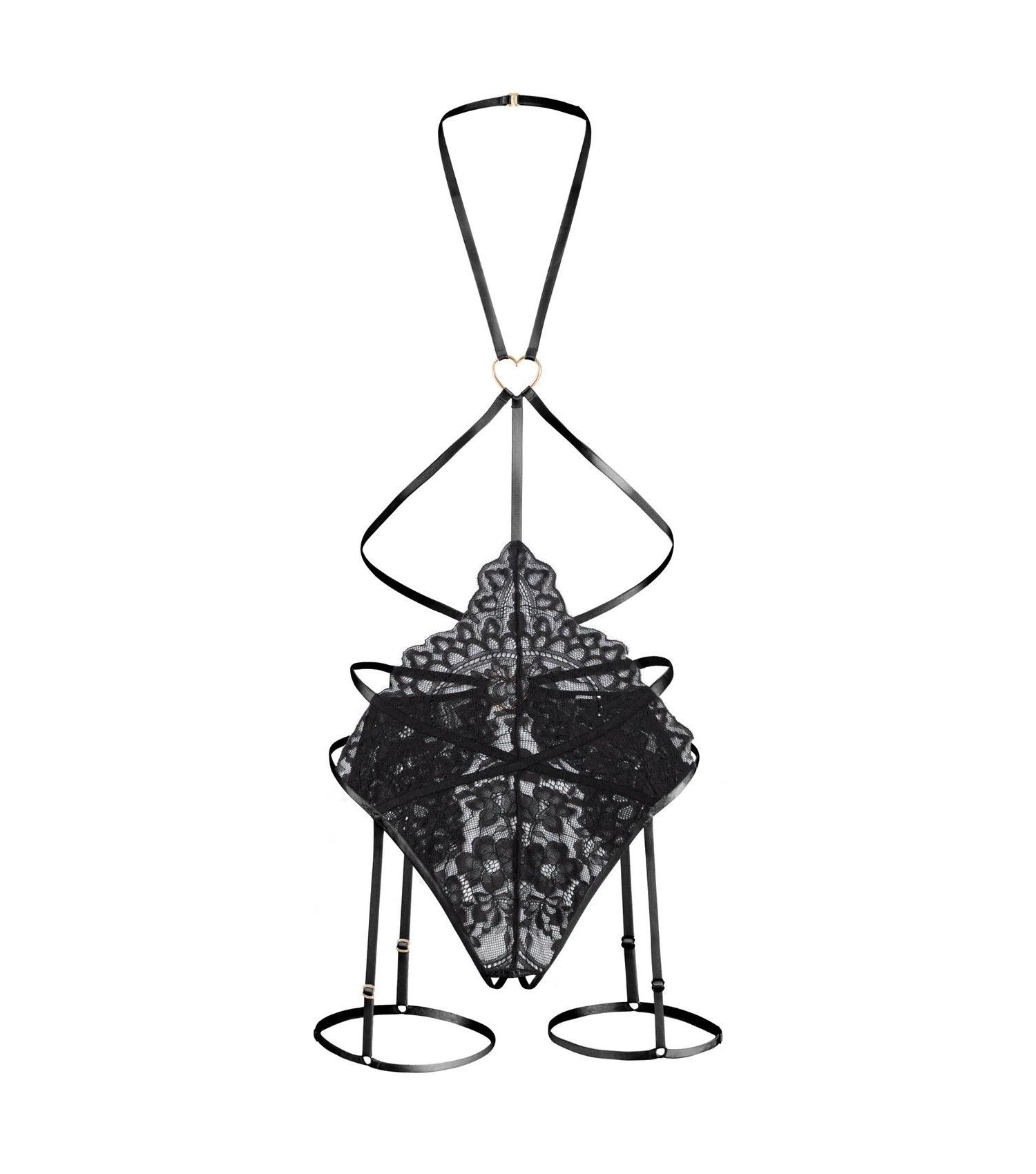 Women's Tiah Lace Crotchless Playsuit Lingerie