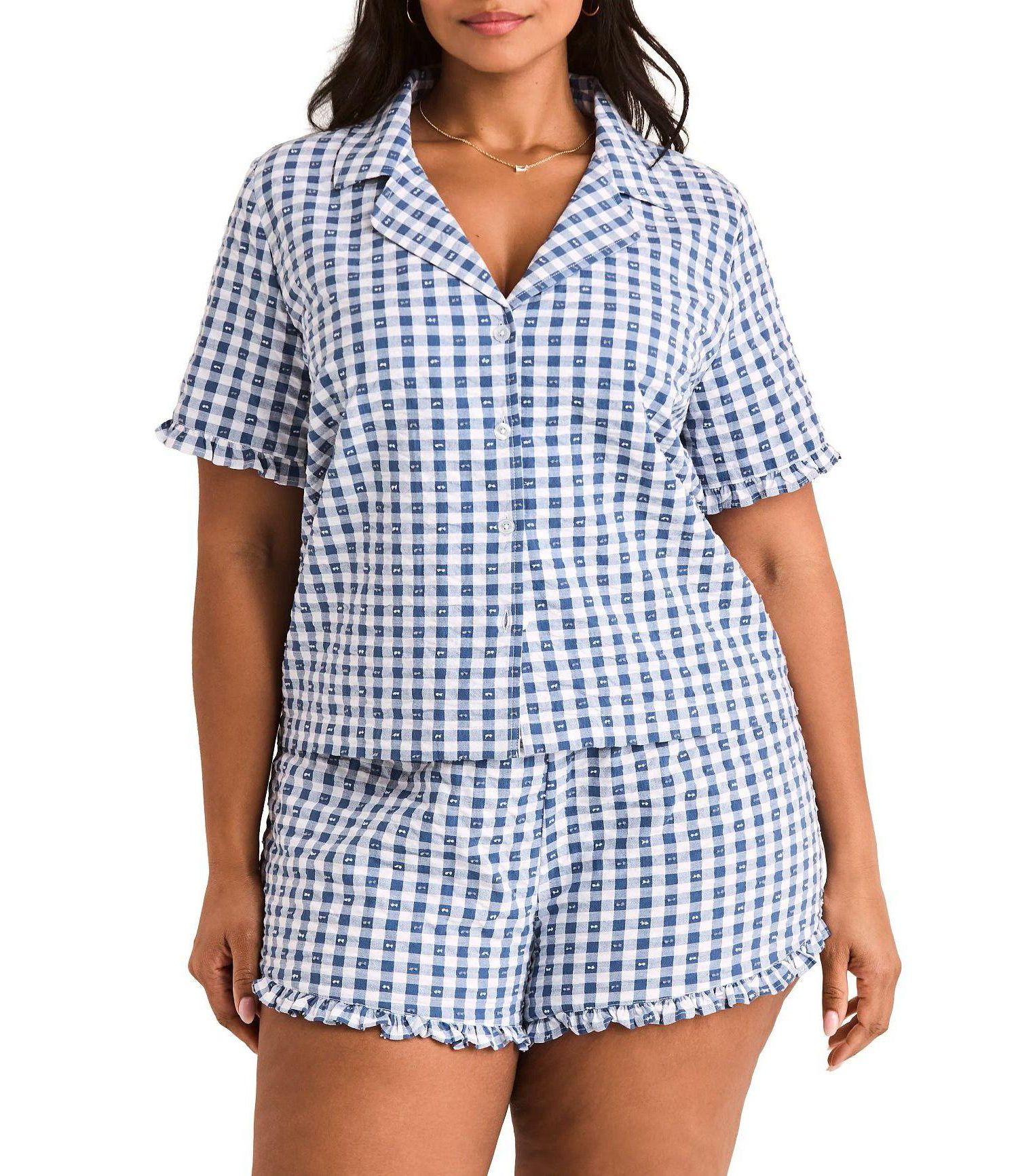 Plus Size Barbara Short Pajama Set