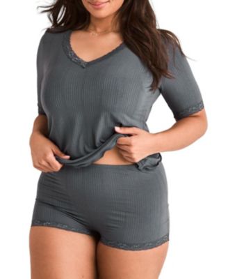 Plus Size Roxie T-shirt and Hot Short PJ Set