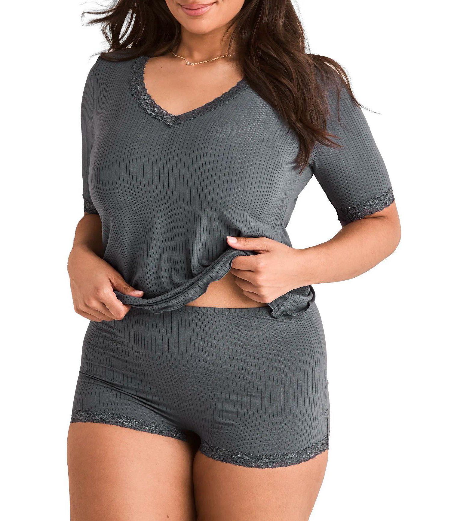 Plus Size Roxie T-shirt and Hot Short PJ Set