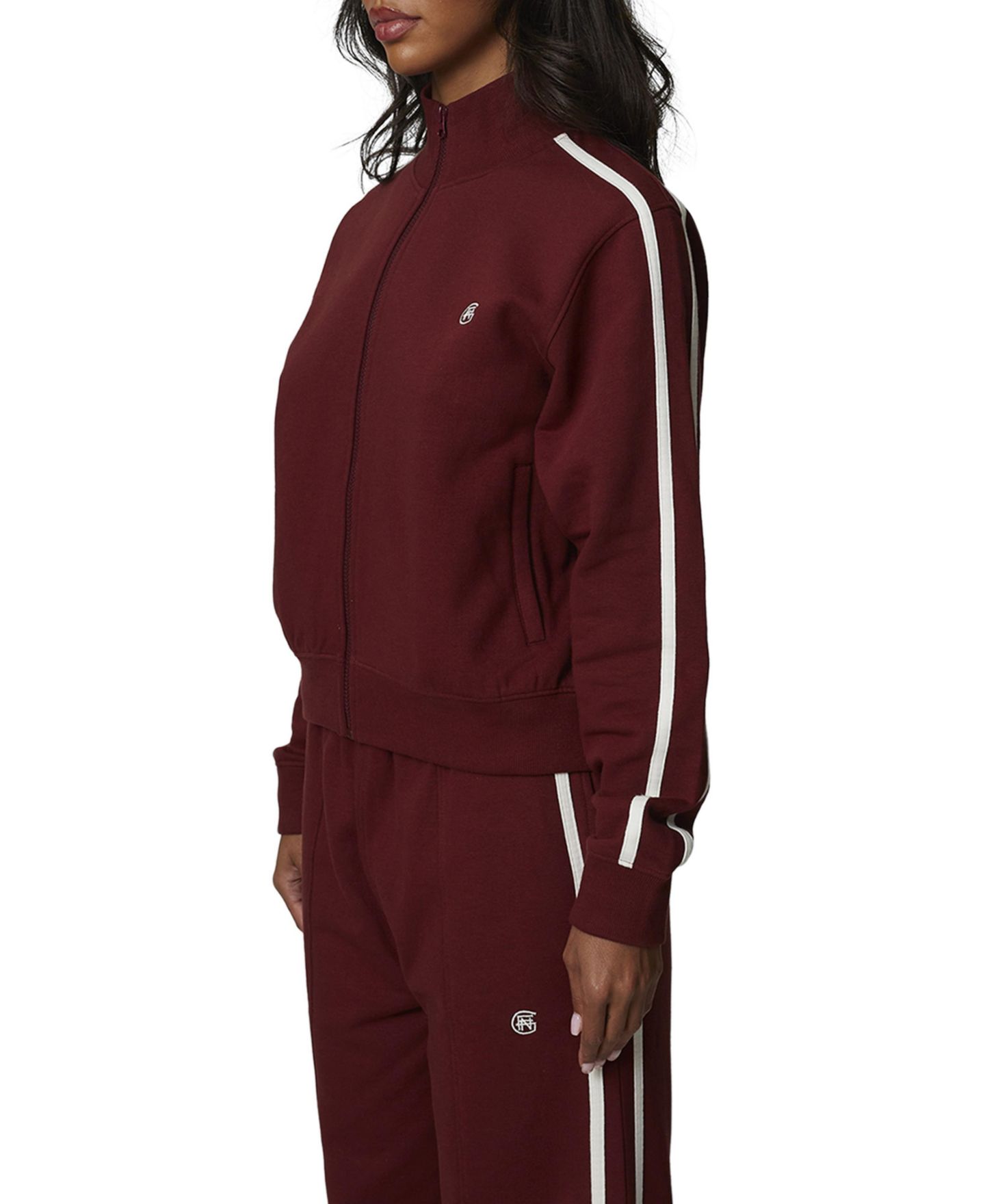 Женская куртка Good For Nothing Emblem Sport Tracksuit, цвет: Бордовый — фото 2
