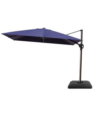 Outdoor Patio 9X12Feet Aluminum Cantilever Umbrella With Umbrella Base