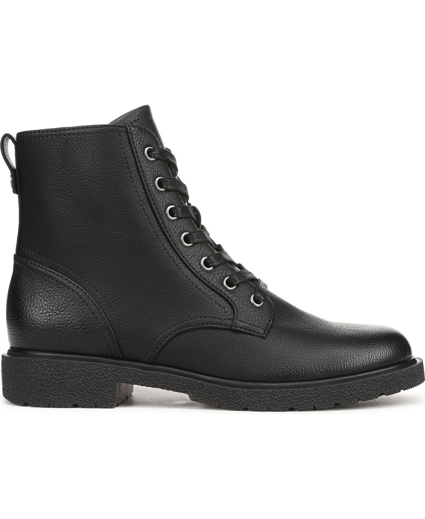 Женские ботинки Dr. Scholl's Aviation Lace-Up Short, цвет: Чёрная искусственная кожа — фото 2