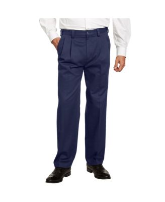 Big & Tall Classic Fit Wrinkle-Free Expandable Waist Pleat Front Pants