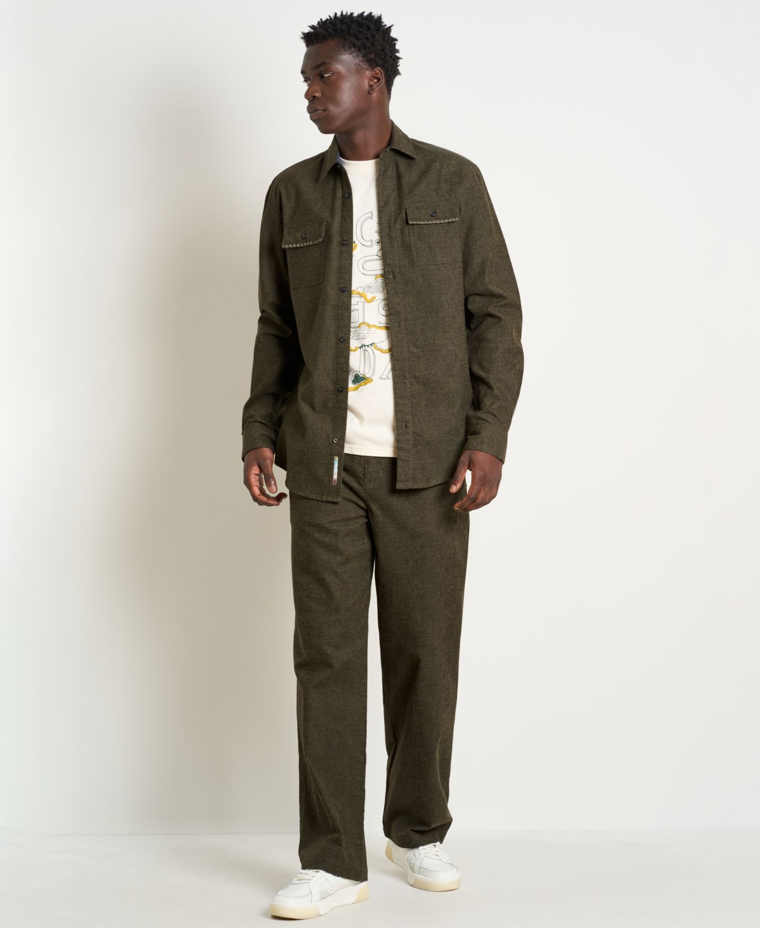 Men's Otis Melange Relaxed-Fit Pants