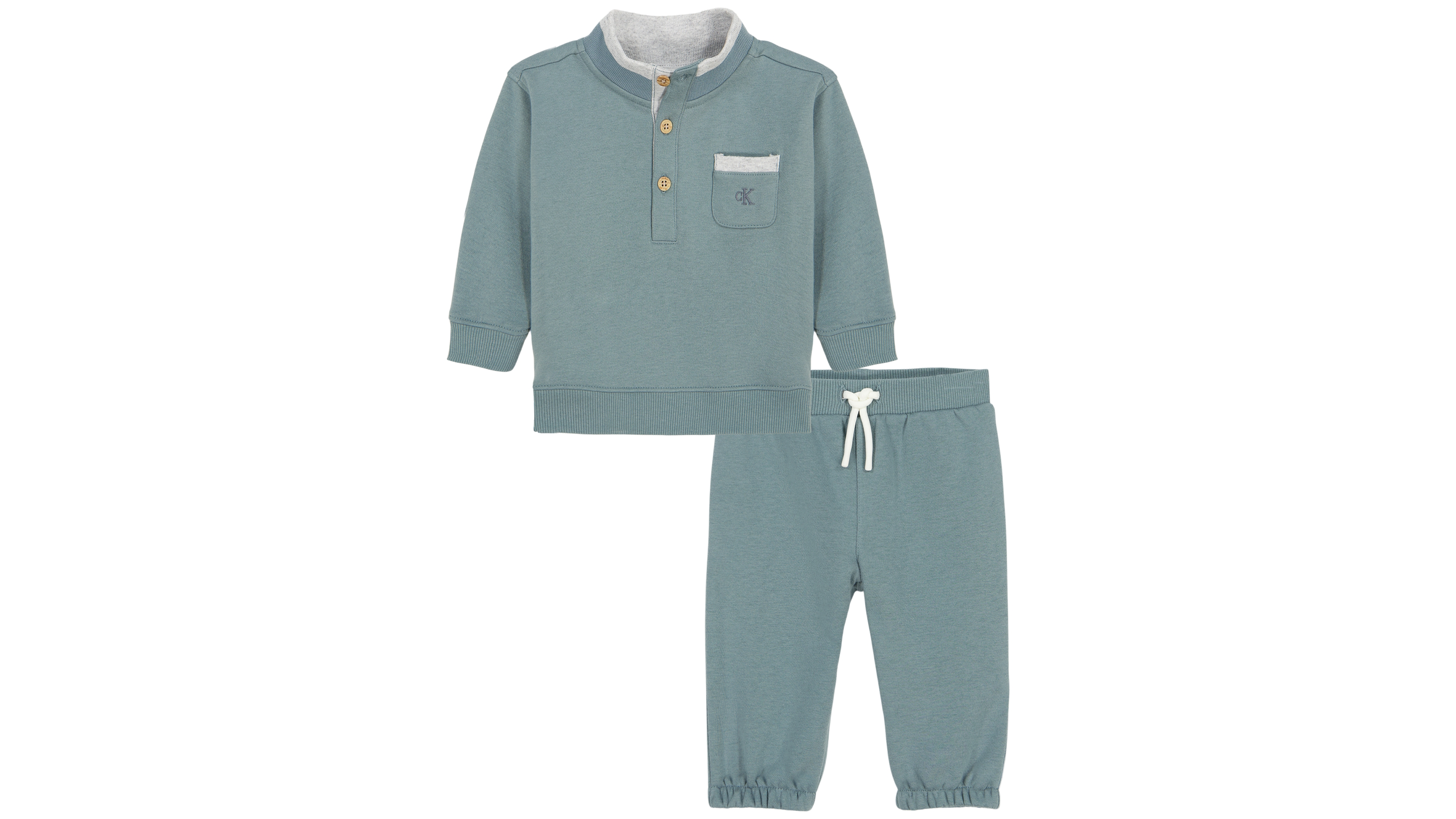Calvin Klein Baby Boys' Long-Sleeve Top and Pants