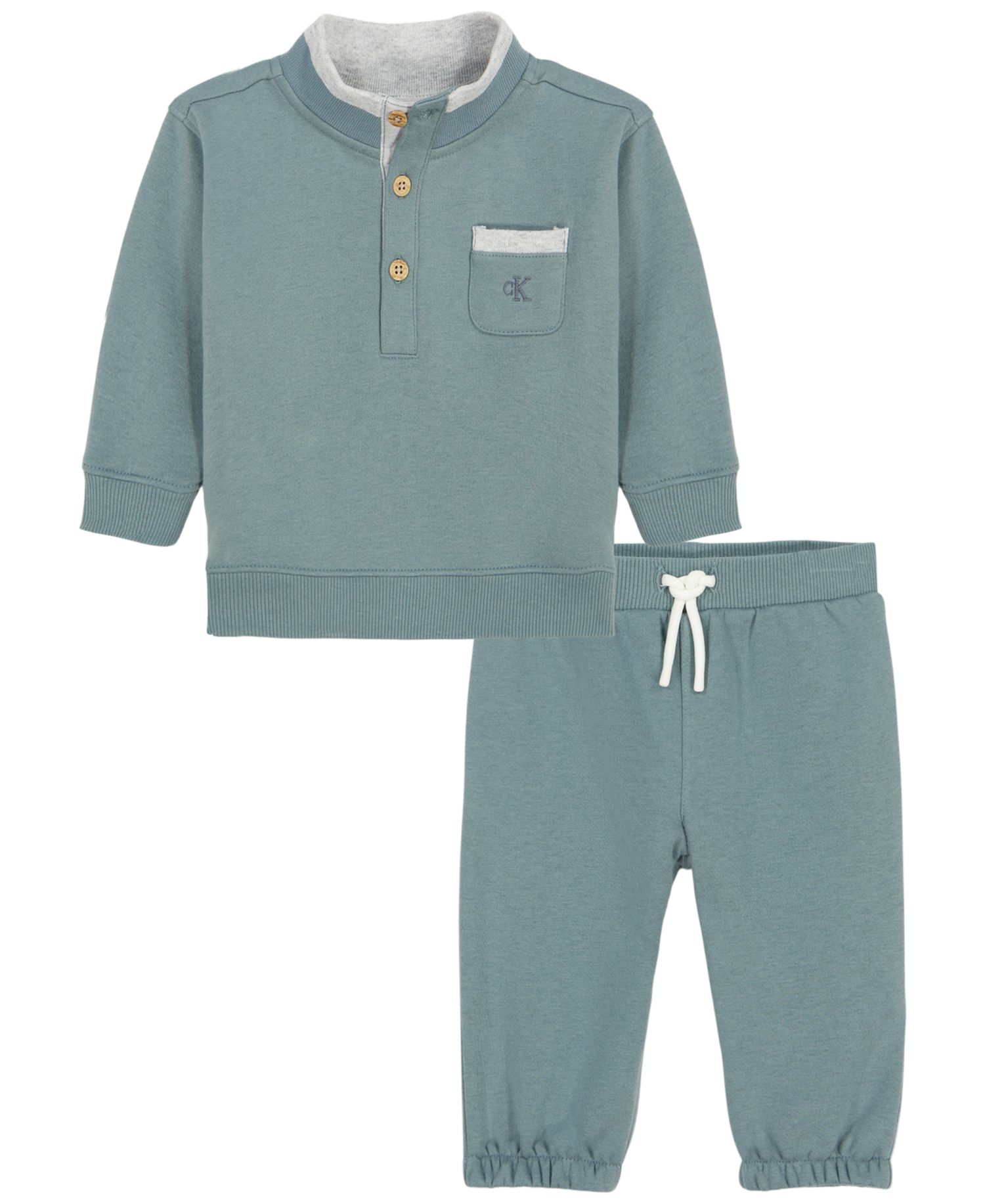 Baby Boys' Long-Sleeve Top and Pants, 2-Piece Set