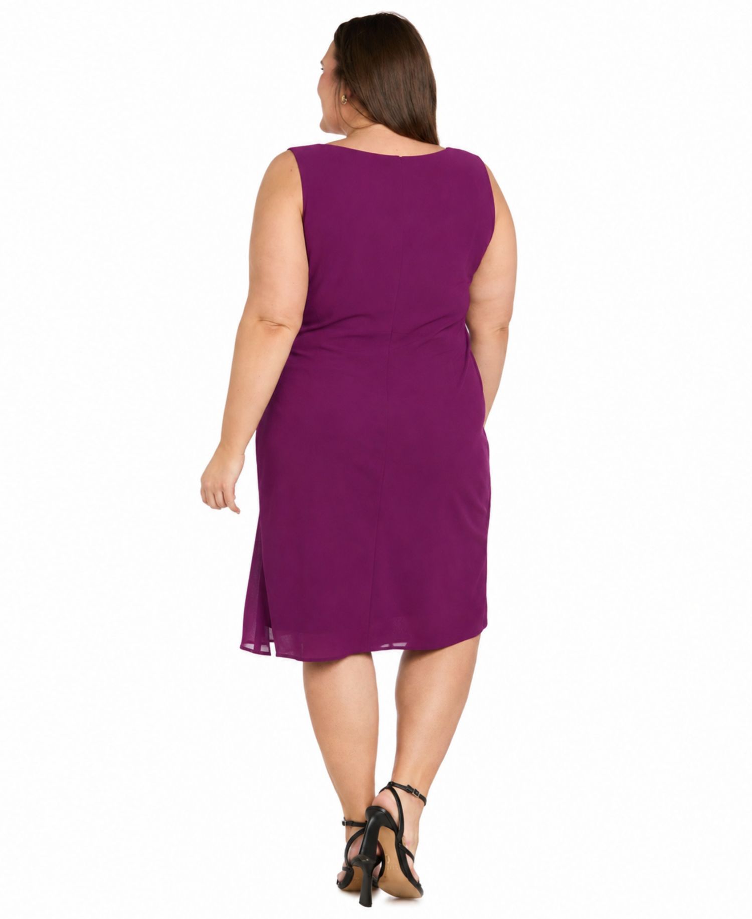 Plus Size Removable Jacket & Dress 2-Piece Set