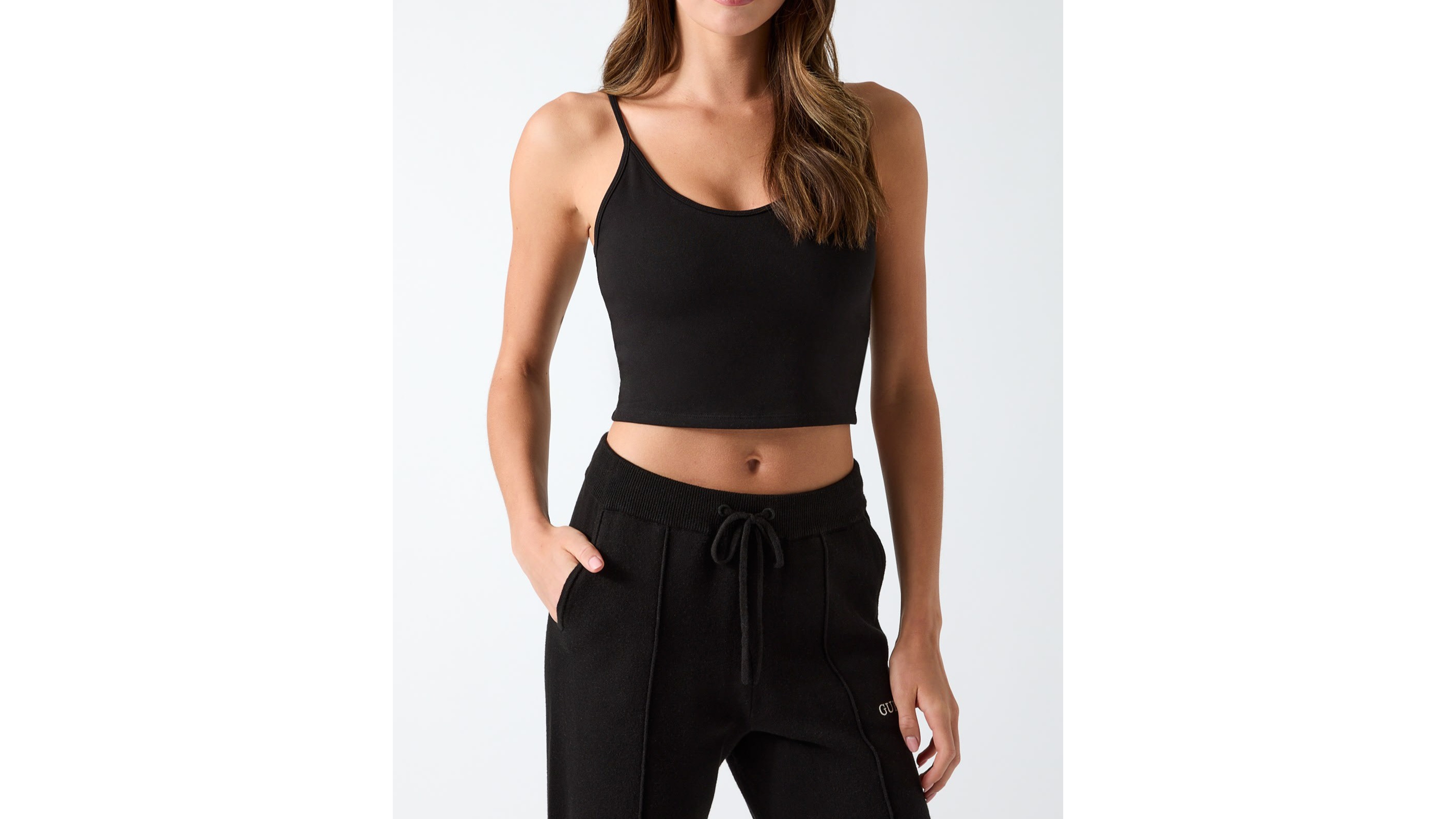 Guess Women's Syrma Cropped Sleeveless Top