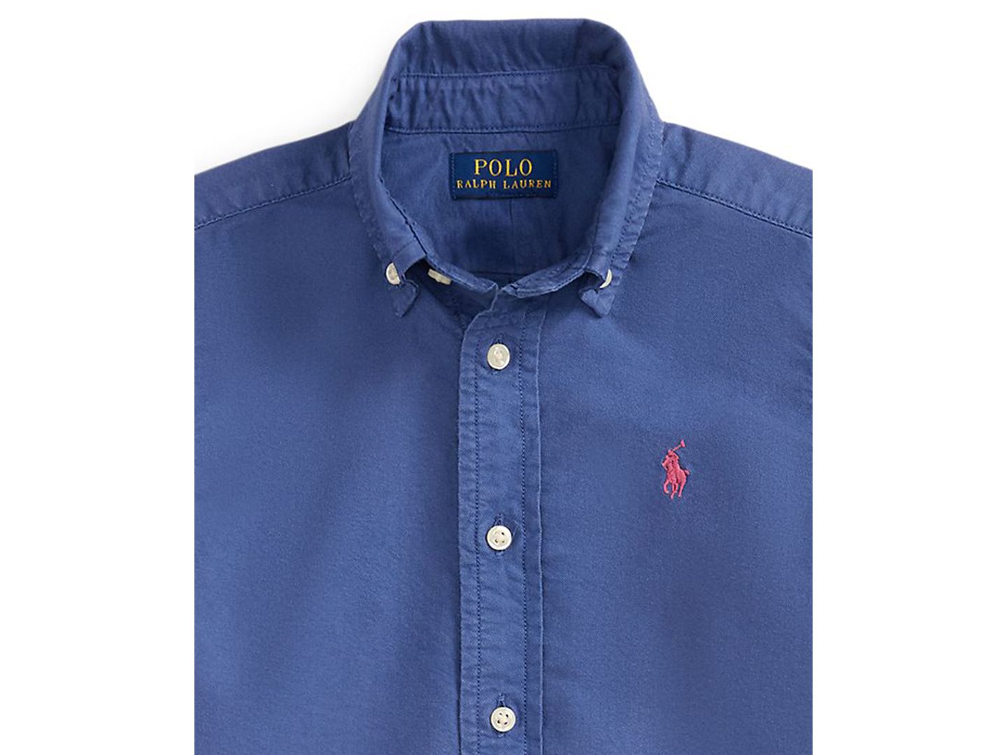 Рубашка Polo Ralph Lauren Short-Sleeve Oxford Shirt для мальчиков, цвет: Королевский синий — фото 3