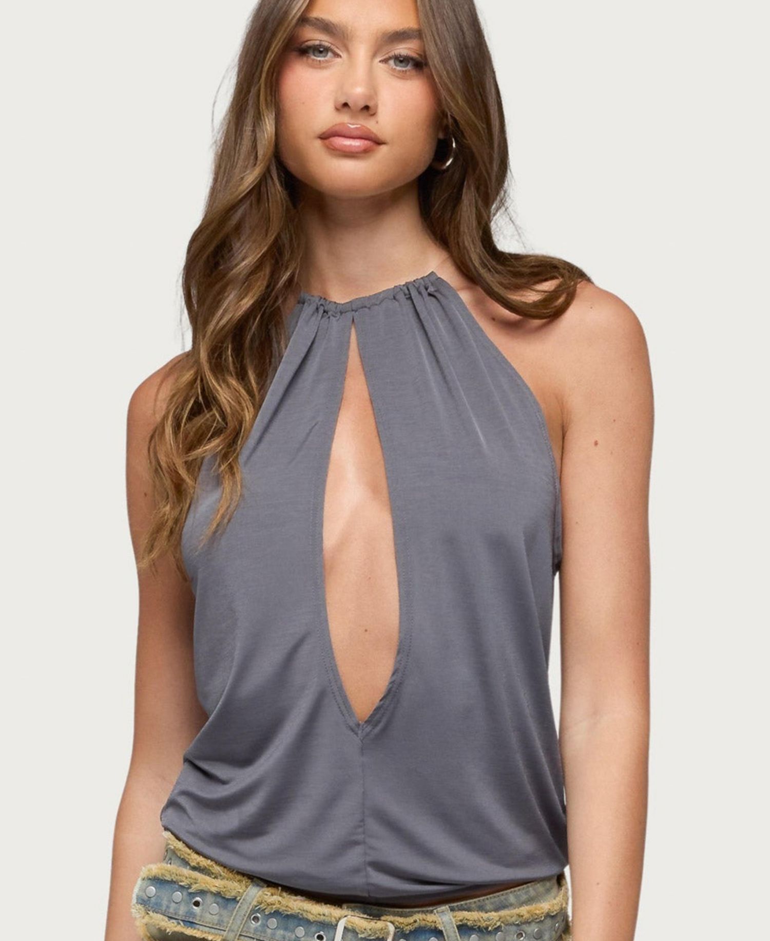 Women's Tesa Gathered Cutout Top