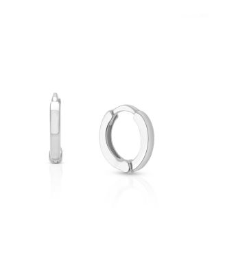 14K Gold Modern Tiny Huggie Hoop Earrings