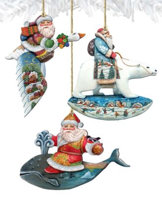 Travel Ride Holiday Ornaments, Set of 3