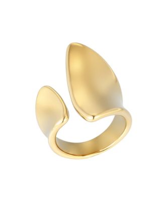 Tarnish Resistant Gold Open Columns Ring