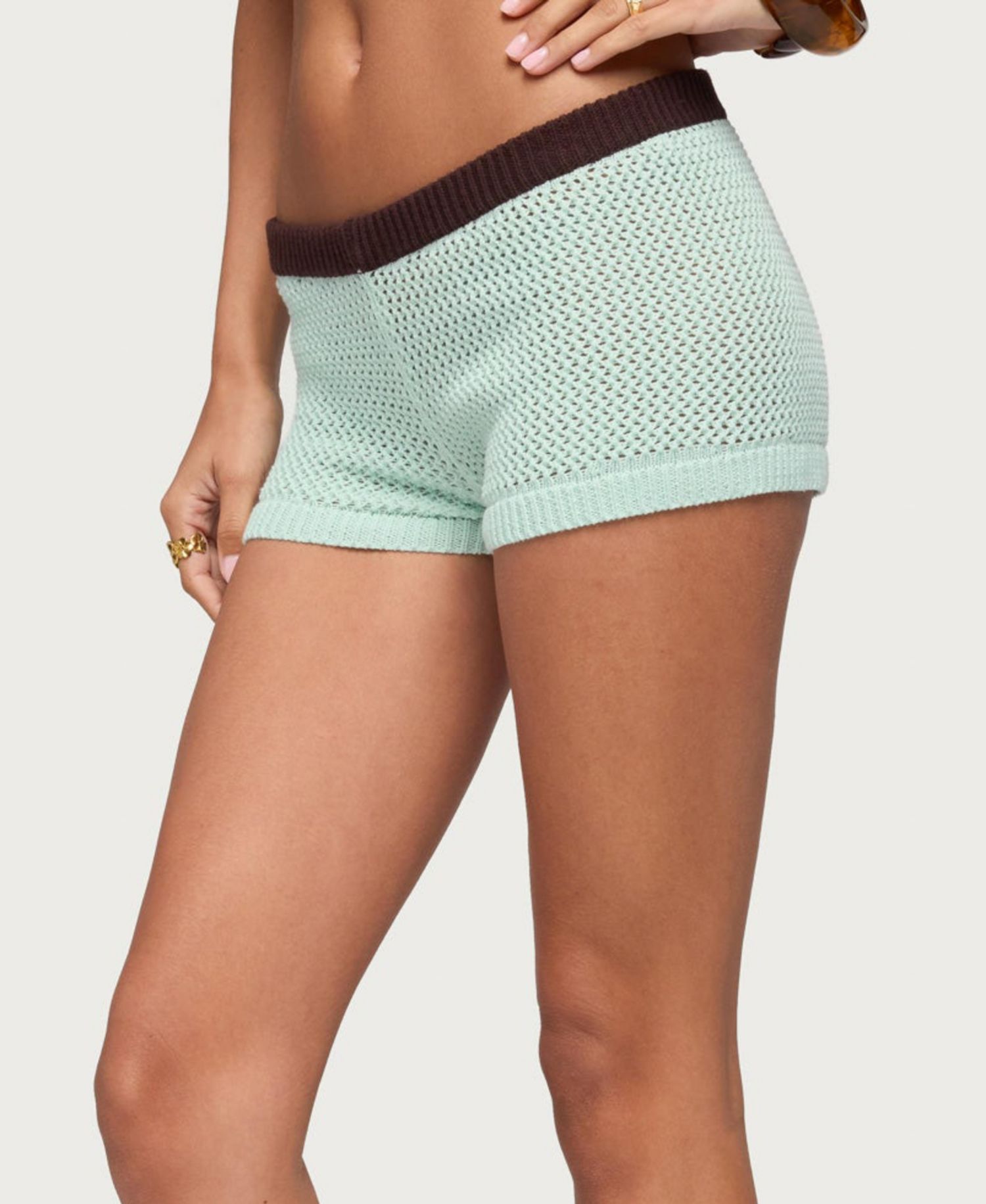 Women's Loli Contrast Waist Knit Shorts