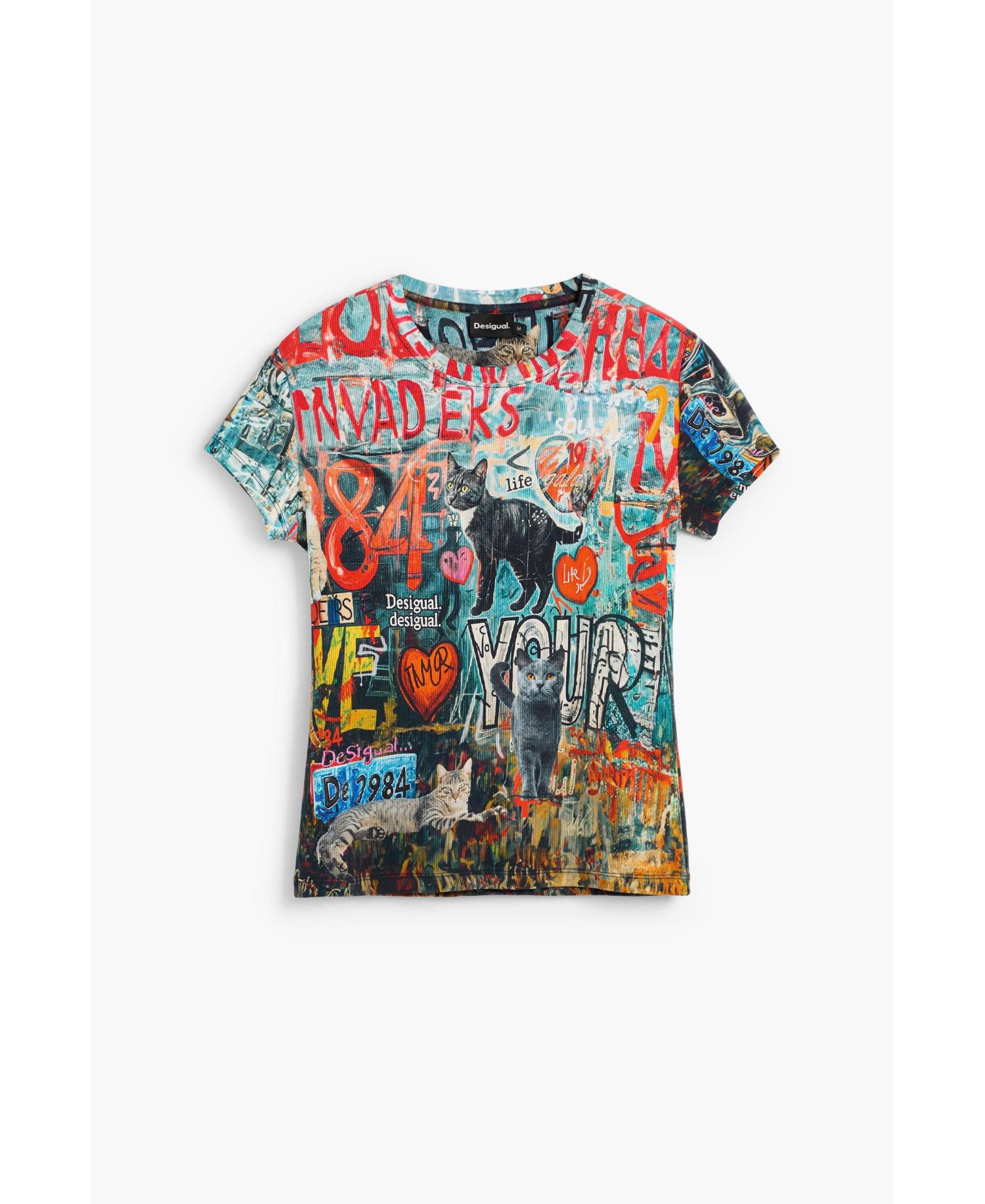 Women's Printed Cat T-Shirt
