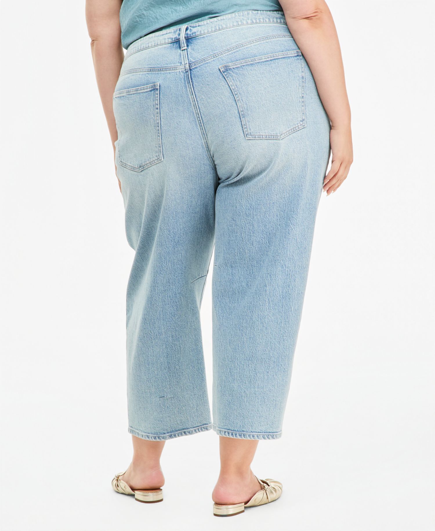 Trendy Plus Size Ames Barrel-Leg Jeans