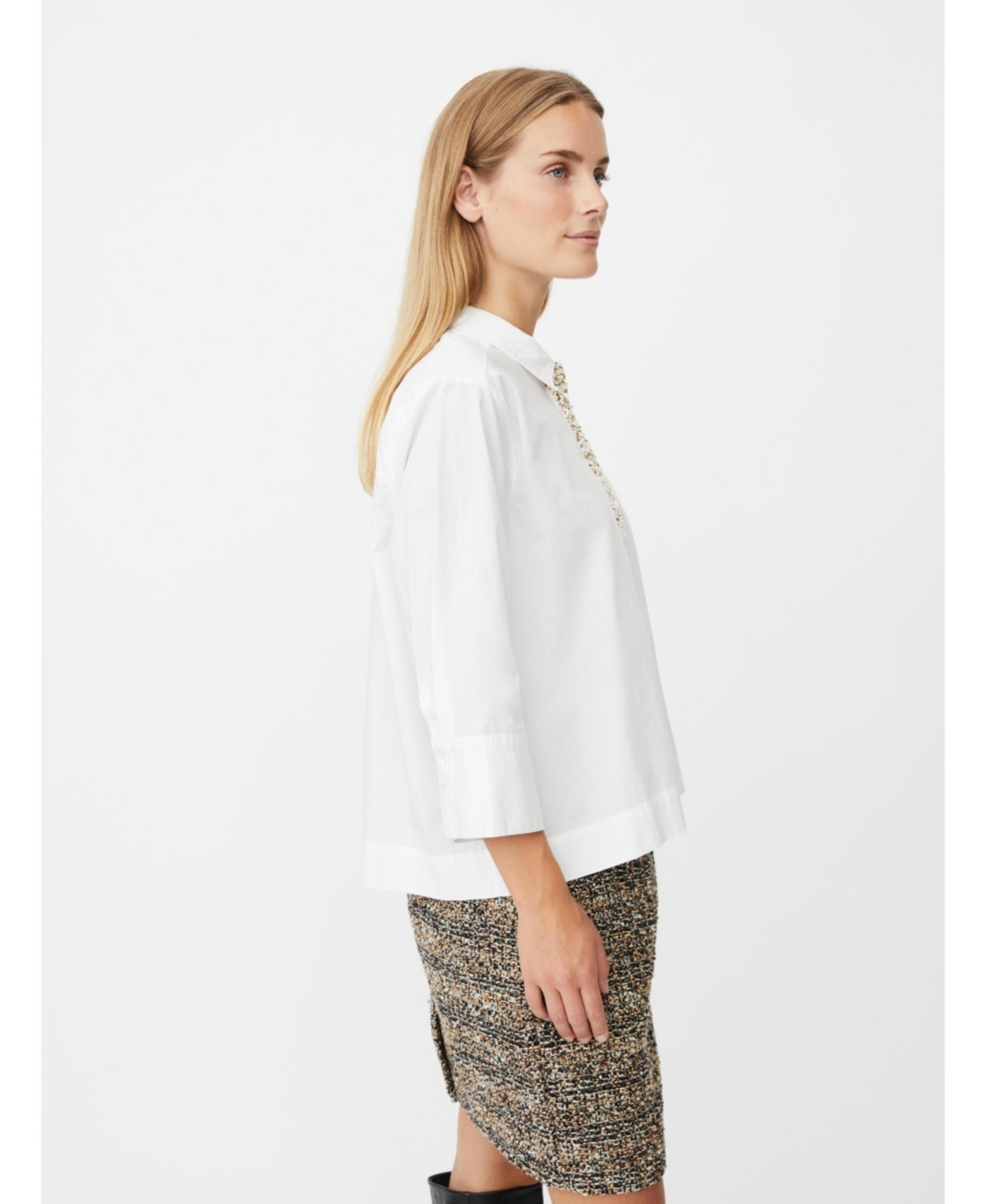 Masai Copenhagen Women's Embellished Poplin Shirt