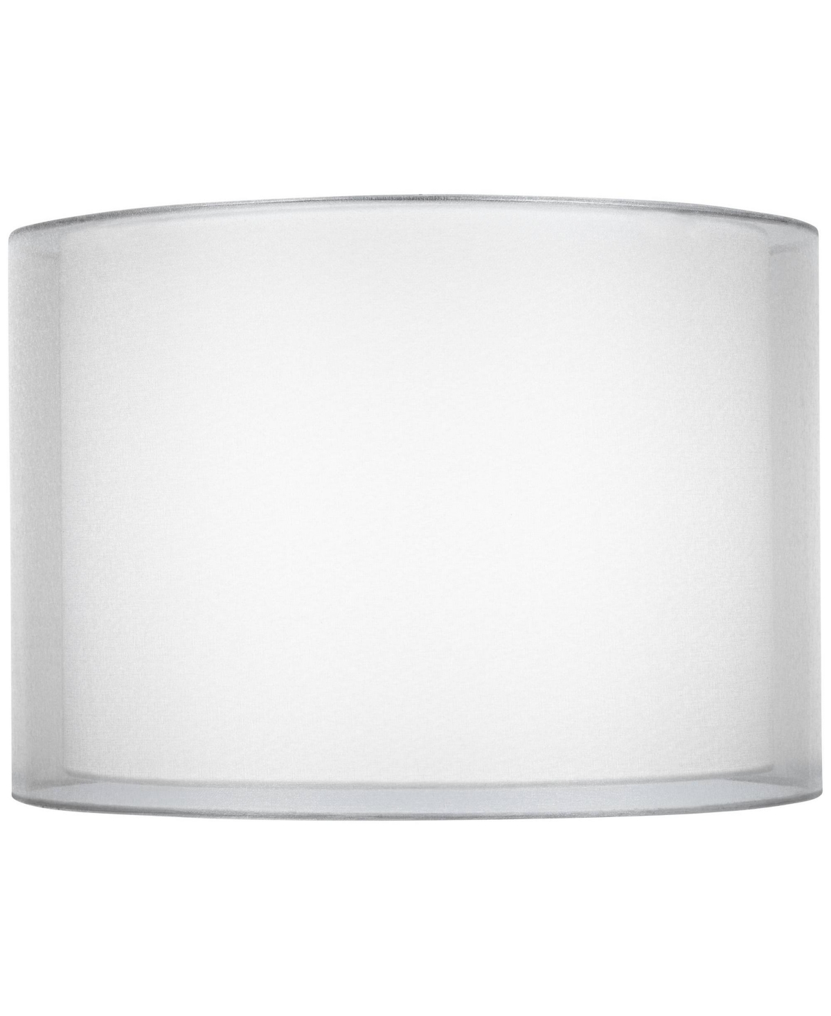 Vienna Full Spectrum Modern Table Lamp 30.5" Tall Clear Crystal Trophy Double Sheer Drum Shade for Living Room Bedroom
