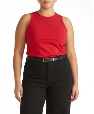 Plus Size Cai High Neck Tank