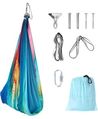 Sensory Swing Dual-Layer Therapy Swing for Autism, ADHD and Sensory Needs, Calming Hug Effect, 360degree(s) Swivel, Indoor/Outdoor Use