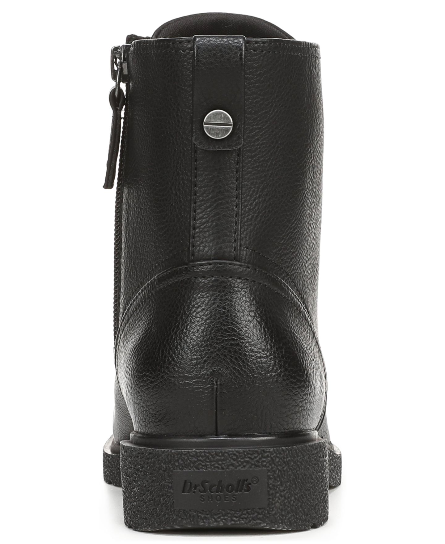 Женские ботинки Dr. Scholl's Aviation Lace-Up Short, цвет: Чёрная искусственная кожа — фото 3