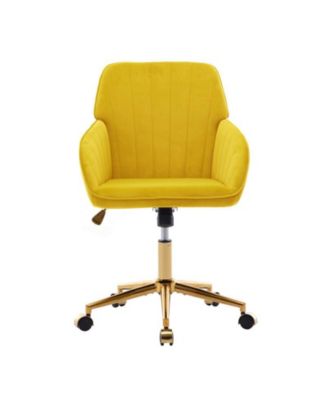 Adjustable Office Chair Swivel Chair Backrest Seat with Metal Base