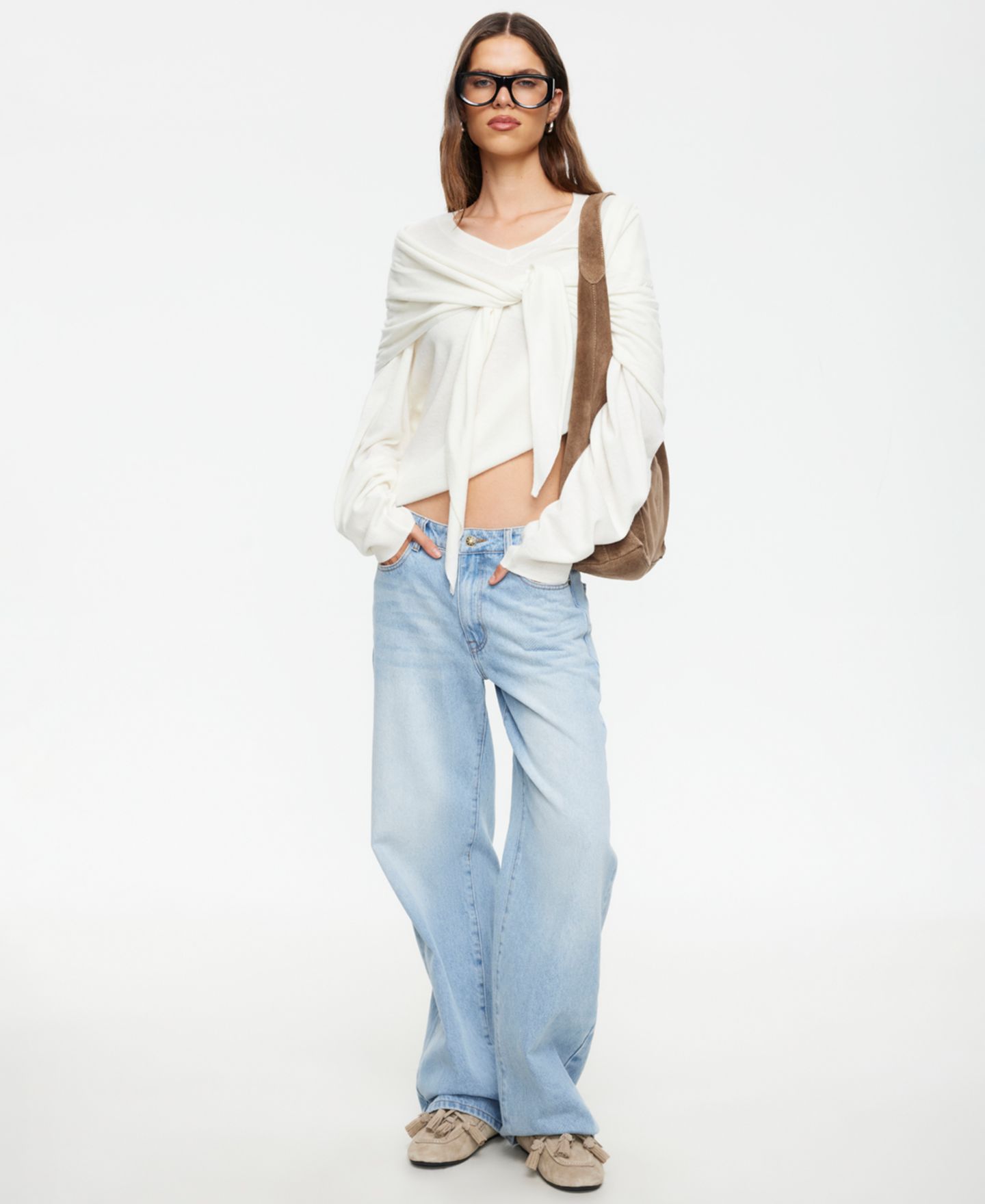 Женский топ Lioness Olsen Pull-On Knit, цвет: Фарфоровый — фото 3