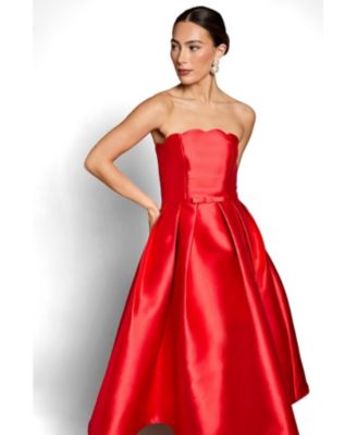 macy's red dress women Homecoming The Macy dress is a stunning piece with a flattering v Women's Red Holiday Dresses |