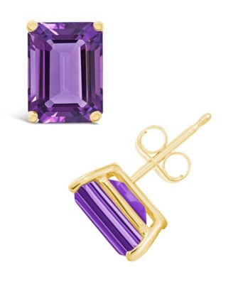 Amethyst (3-1/5 ct. t.w.) Stud Earrings in 14K Yellow Gold or 14K White Gold